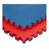 Wendbares Tatami-Puzzle Kinefis Blau-Rot (Dicke 40 mm und Textur fünf Linien)